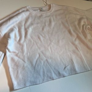 River Island cropped lightweight sweater with billowy sleeves